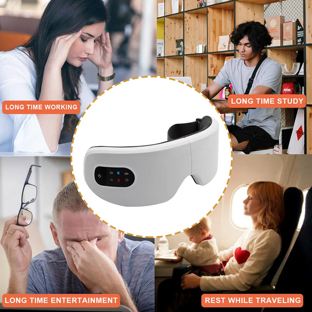 Smart Eye Massager Bluetooth Music Vibration Massage Eyemask